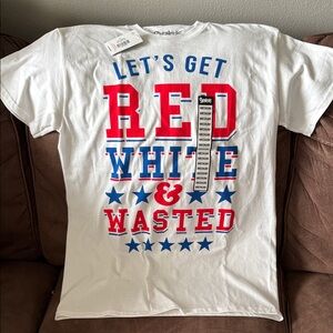 Spencer's Red, White, and Blue Graphic Tee